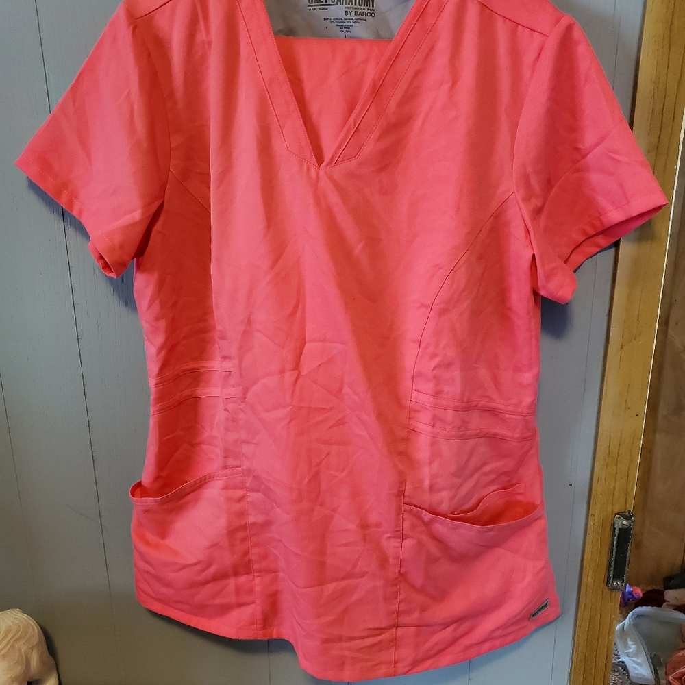 Greys anatomy pink scrub set
